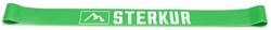 Sterkur stretchband 120 cm groen zware weerstand fitnessband