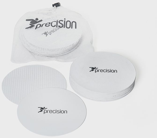 Precisie Ronde Rubber Markeringsschijven (Set van 20) Wit - L