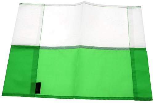 Precisie Hoekvlag Emerald/Wit 