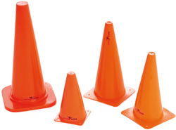 Precision - Verkeerskegels set van 4 - Fluo oranje - 15 inch - Speelgoed
