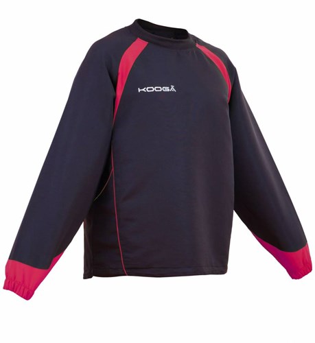 Kooga rugby trainingstop Vortex II zwart rood 3XL sportjack