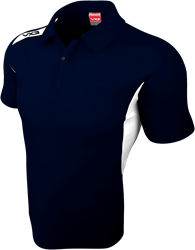 TEAM TECH POLO NAVY / WHITE XS